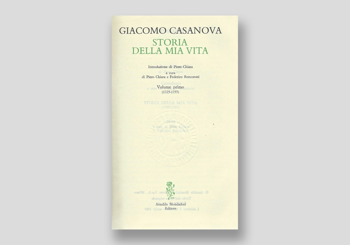 Storia della mia vita — Giacomo Casanova – Clase bcn