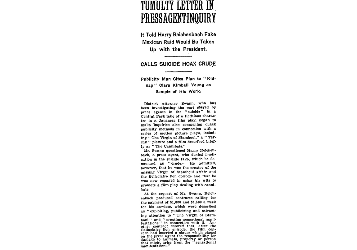 Harry Reichenbach – Clase bcn