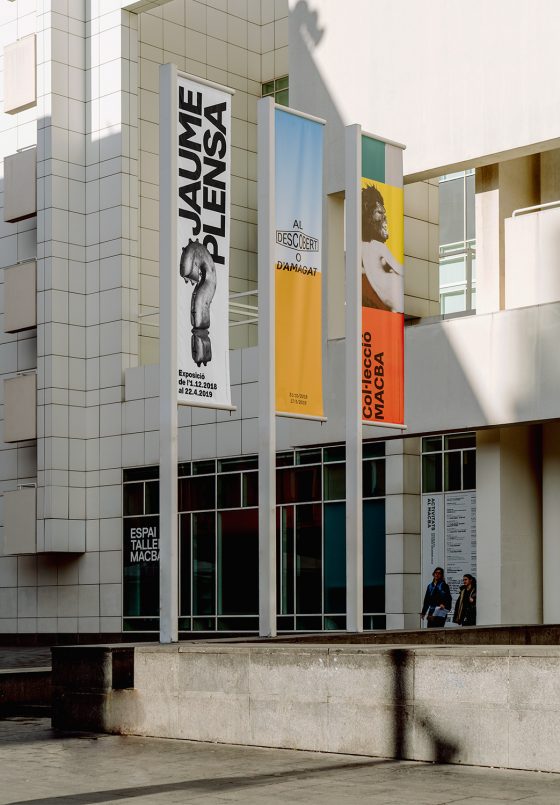 identity graphic design macba jaume plensa clase bcn – Clase bcn