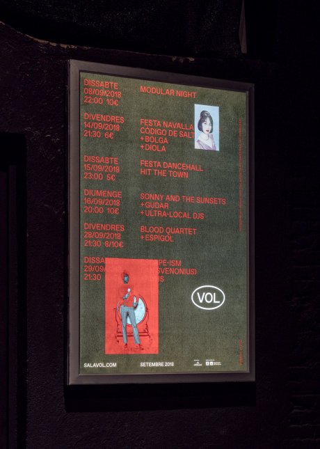 identitat sala vol disseny grafic barcelona clase – Clase bcn