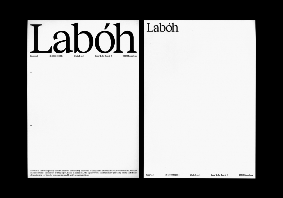 branding graphic design laboh stationery clase bcn – Clase bcn
