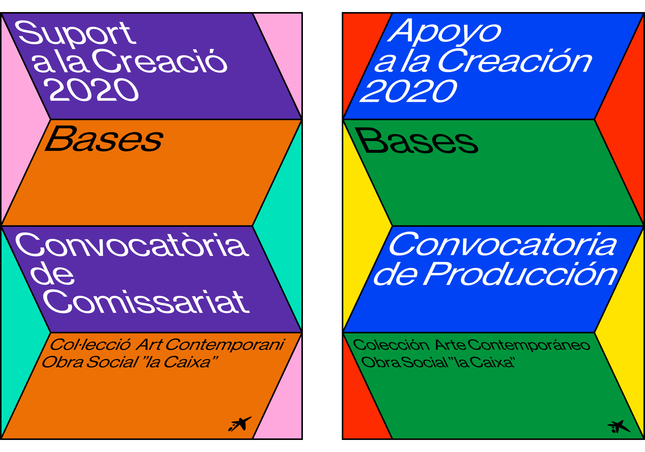 graphic design la caixa foundation support to creation clase bcn – Clase bcn