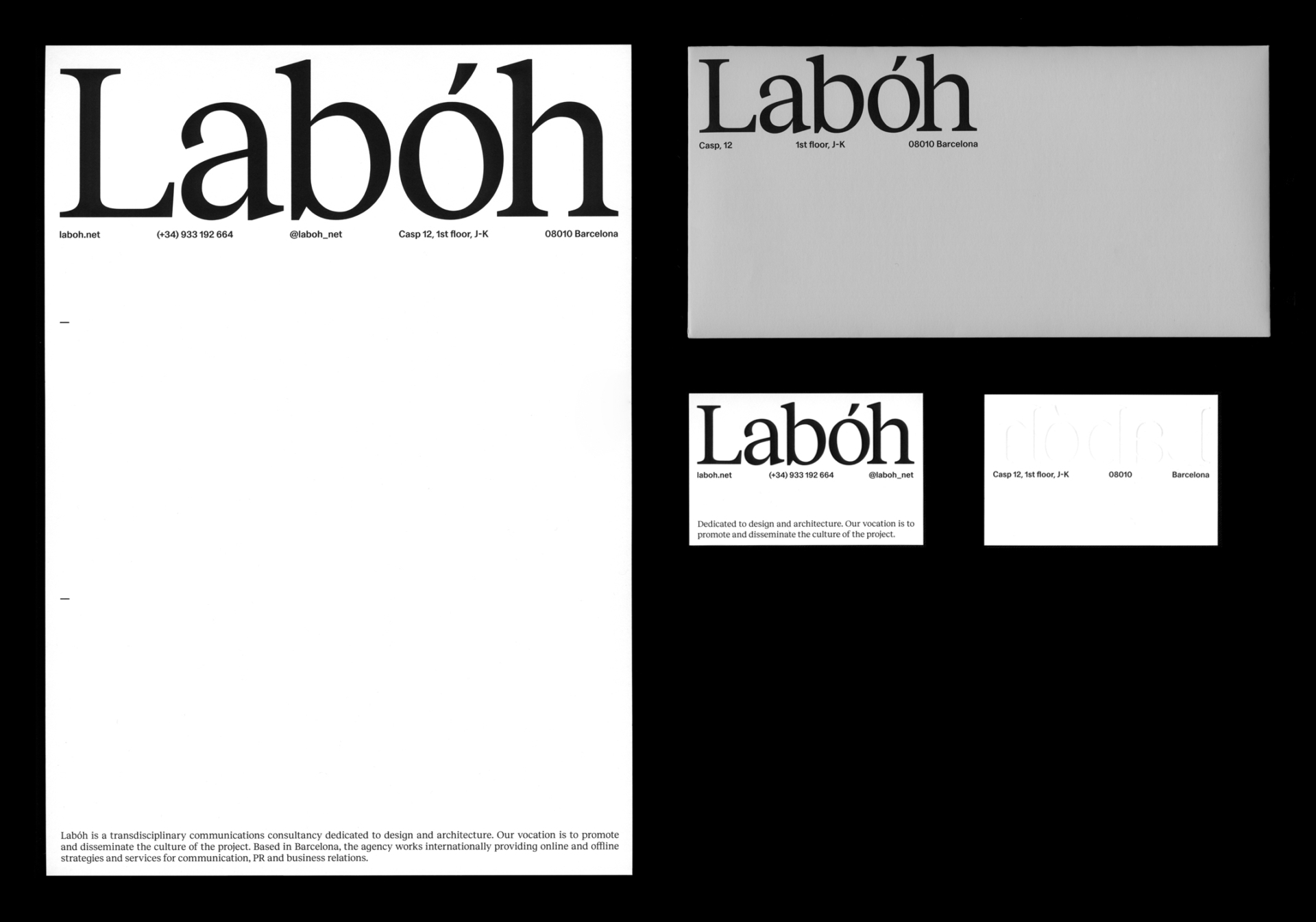 branding graphic design laboh stationery clase bcn – Clase bcn