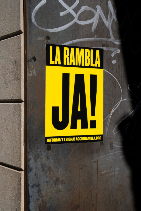 campaign graphic design communication accio reforma rambla clase bcn – Clase bcn