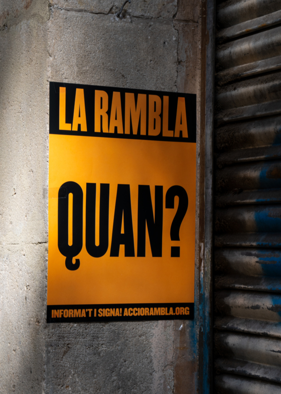 campaign graphic design communication accio reforma rambla clase bcn – Clase bcn