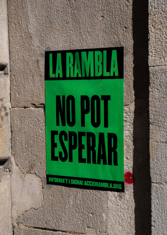 campaign graphic design communication accio reforma rambla clase bcn – Clase bcn
