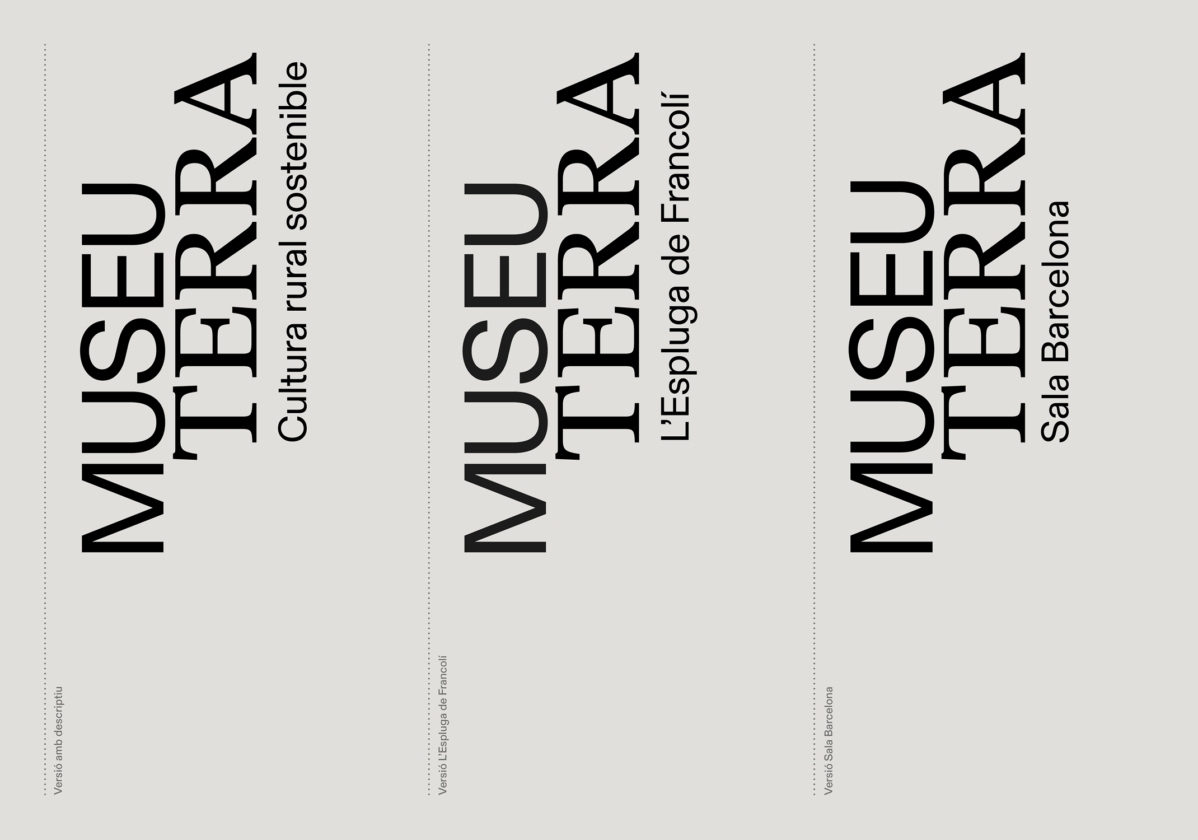 Clasebcn MuseuTerra branding typography – Clase bcn